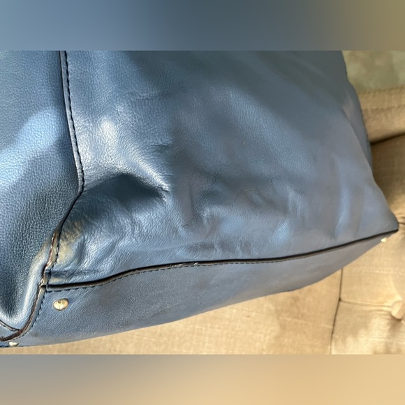 Kate Spade Blue Satchel with Silver Accents - Picture 9 of 13